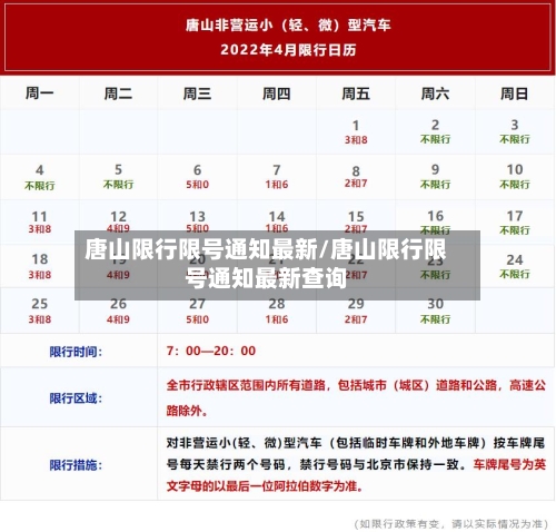 唐山限行限号通知最新/唐山限行限号通知最新查询-第2张图片
