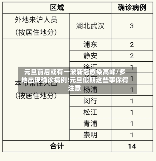 元旦前后或有一波新冠感染高峰/多地出现确诊病例!元旦假期这些事你得注意-第2张图片