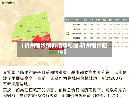 【杭州确诊病例活动地图,杭州确诊路径】
