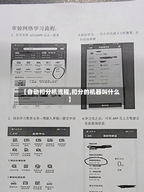 【自动扣分机流程,扣分的机器叫什么】