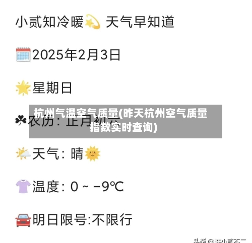 杭州气温空气质量(昨天杭州空气质量指数实时查询)-第2张图片