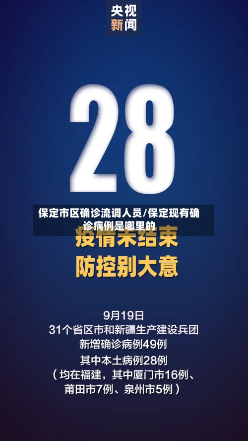 保定市区确诊流调人员/保定现有确诊病例是哪里的